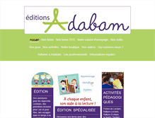 Tablet Screenshot of editionsadabam.com